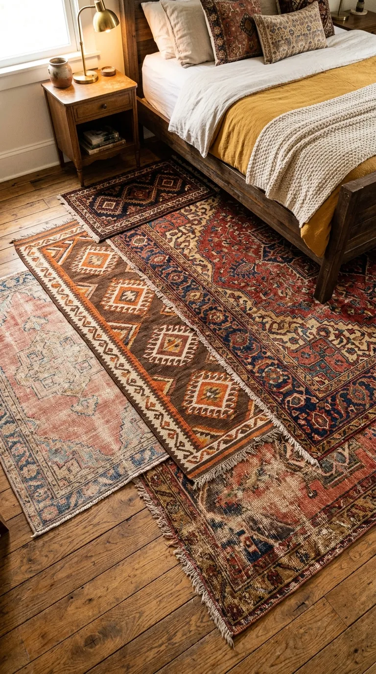 Vintage Rug Layering