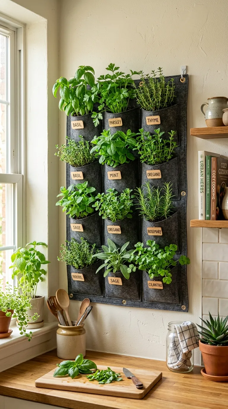 Wall-Mounted Pocket Planter