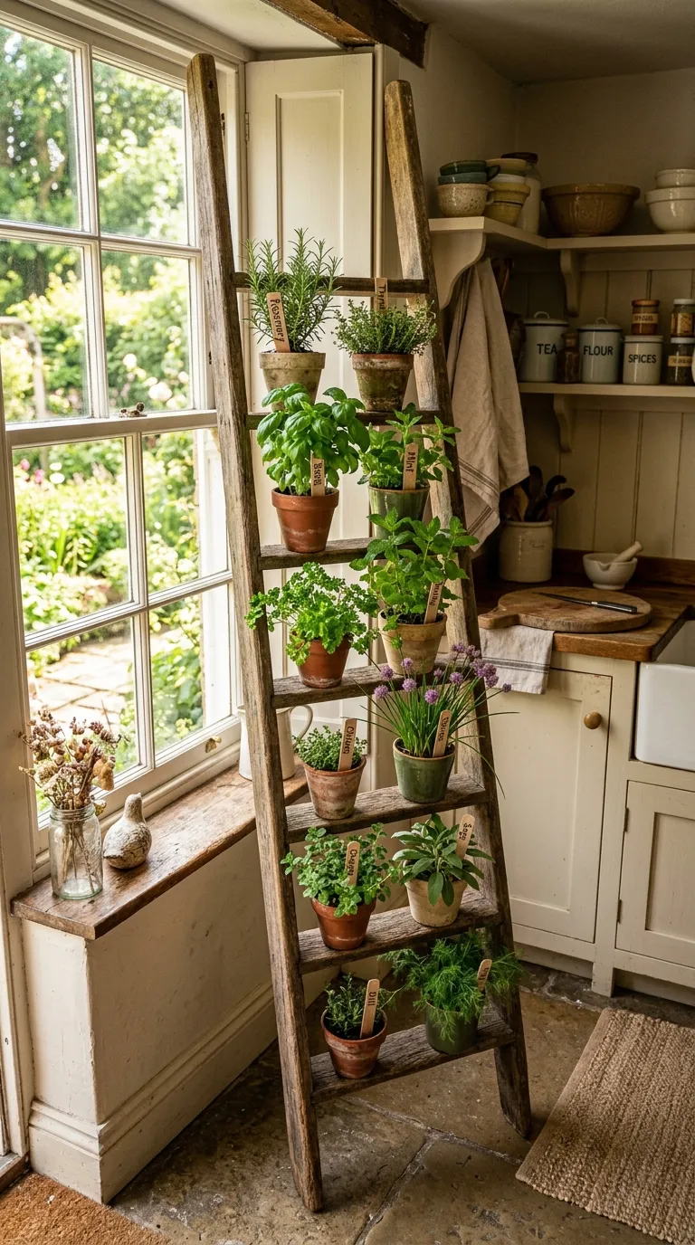 Windowsill Herb Ladder