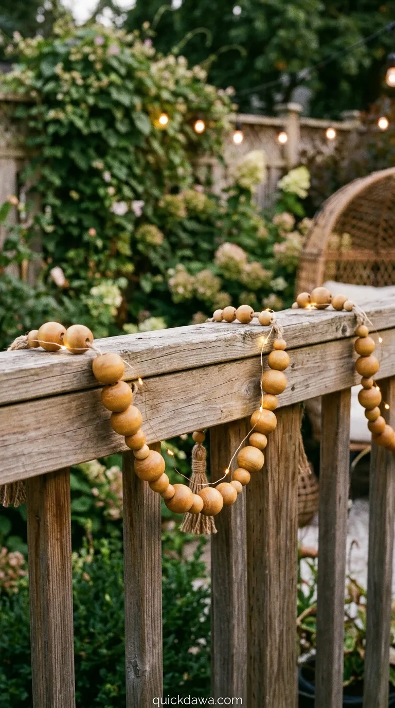 Wooden Bead Garland