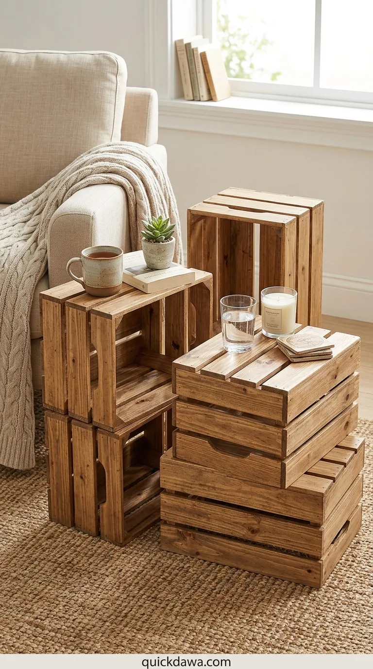 Wooden Crate Tables