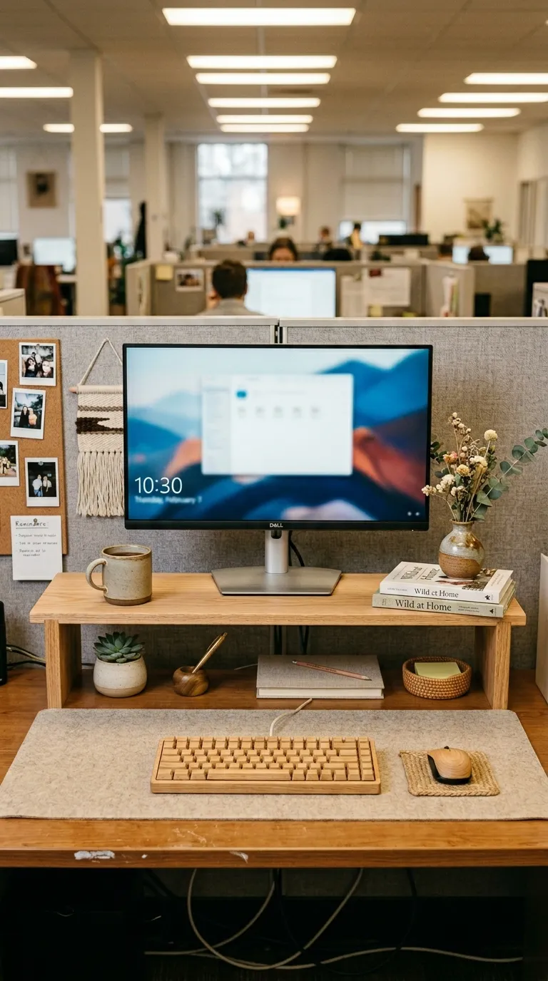 Wooden Desk Shelf Riser