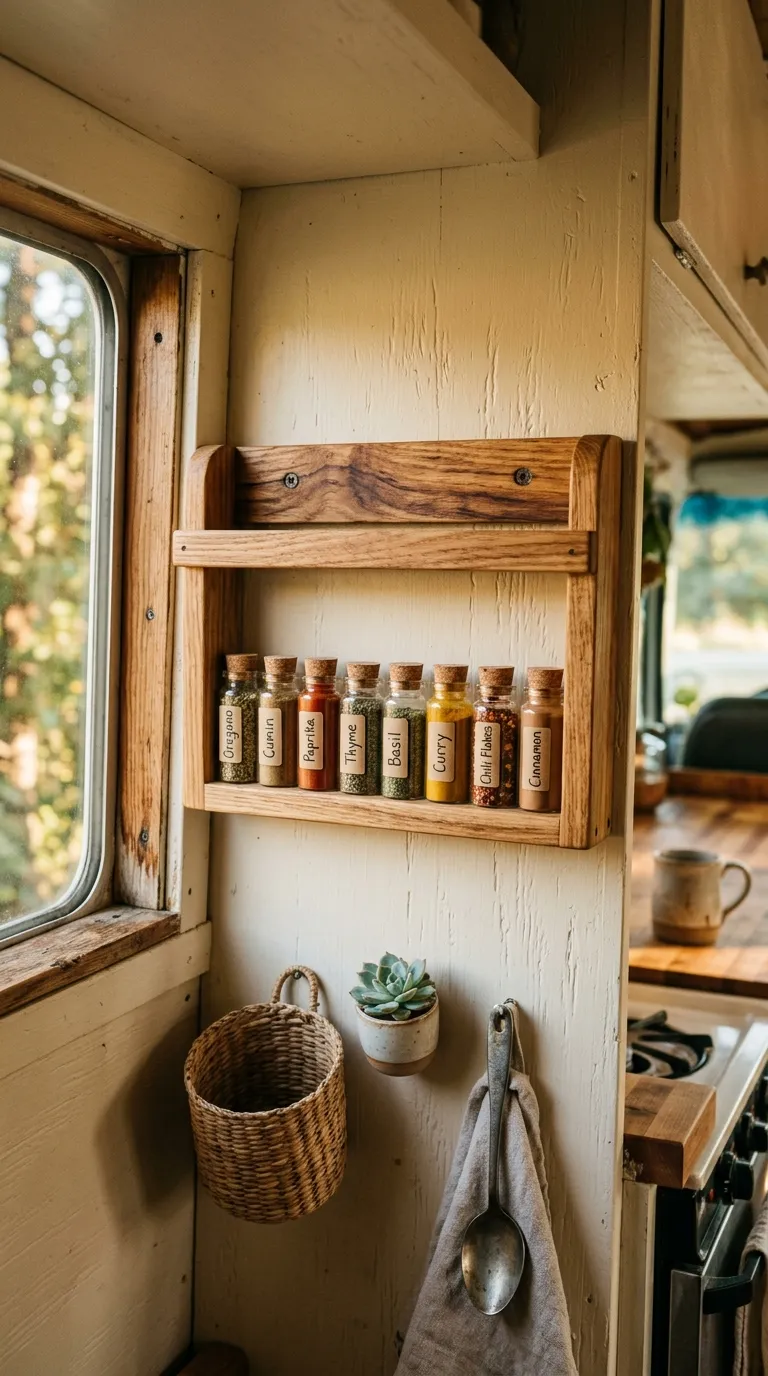 Wooden Spice Rack