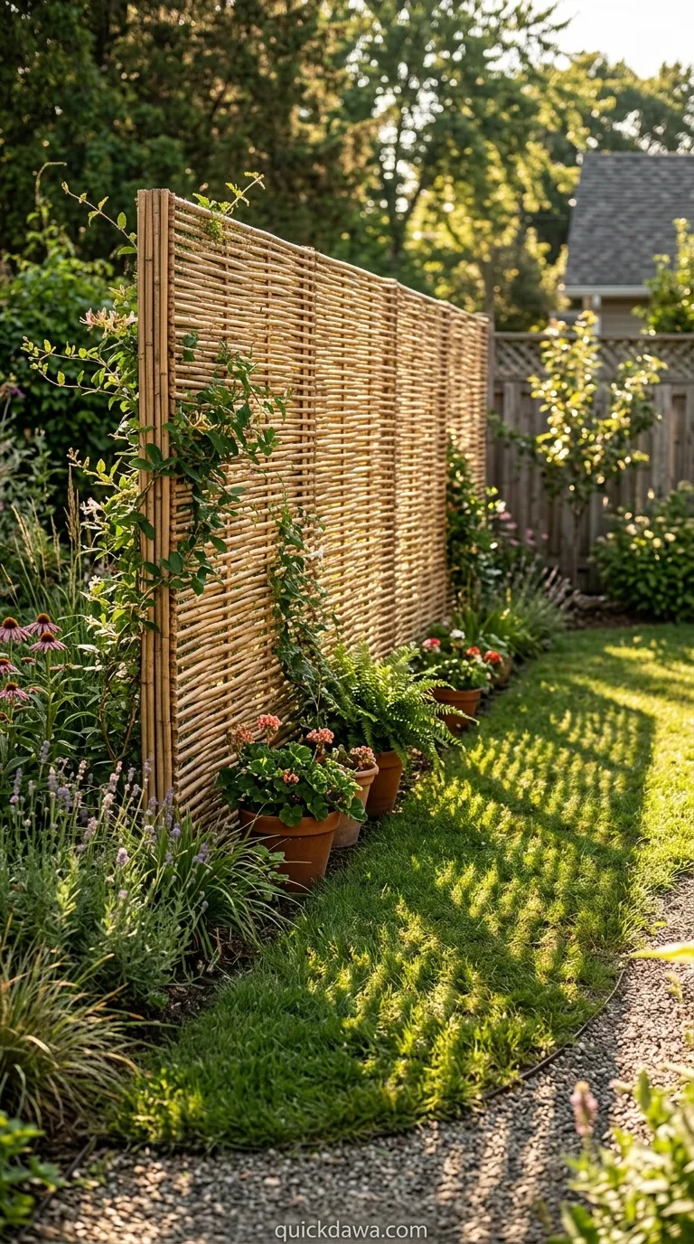 Woven Bamboo Screen