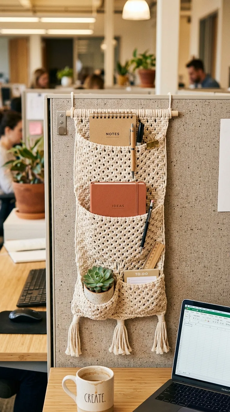 Woven Desk Divider Pockets