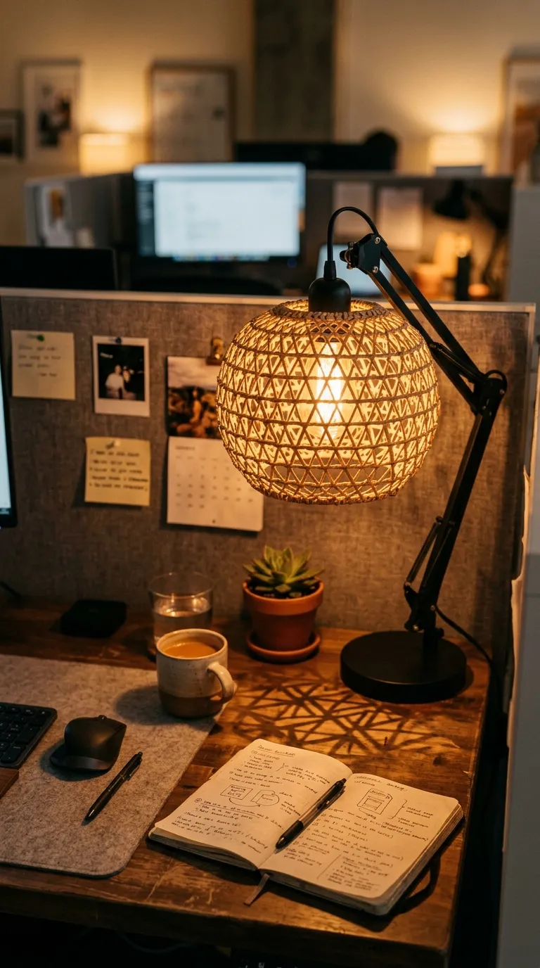 Woven Desk Lamp Shade