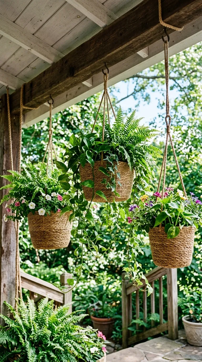 Woven Hanging Baskets