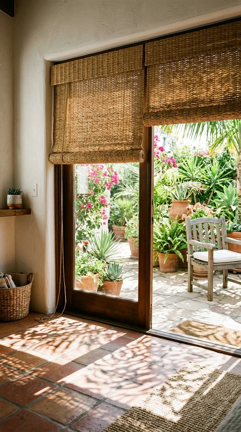 Woven Palm Leaf Shade