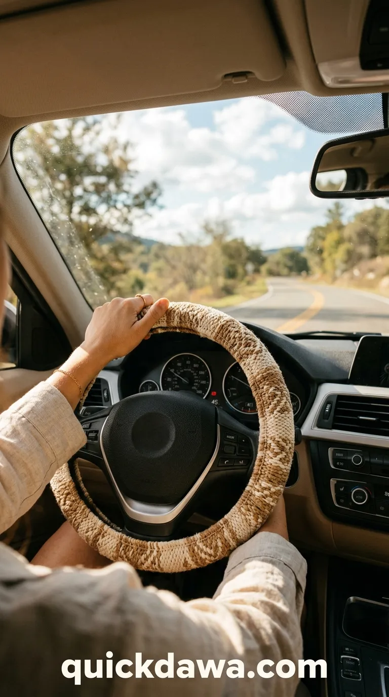 Woven Steering Wheel Cover