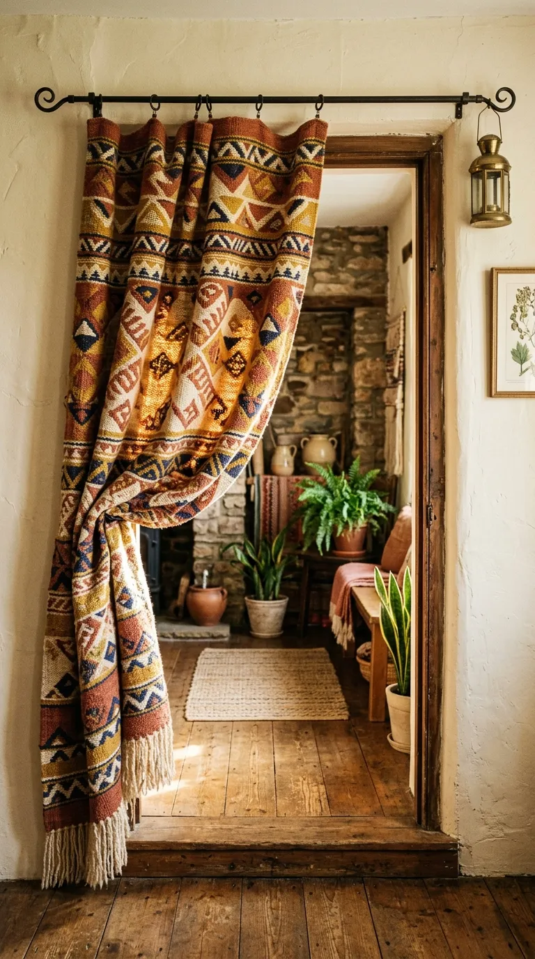 Woven Tapestry Curtain
