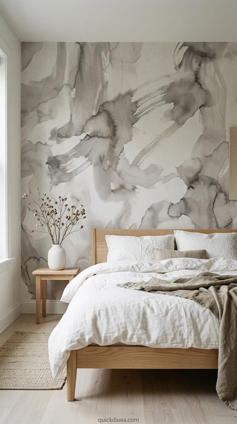 Abstract Ink Wash Wallpaper