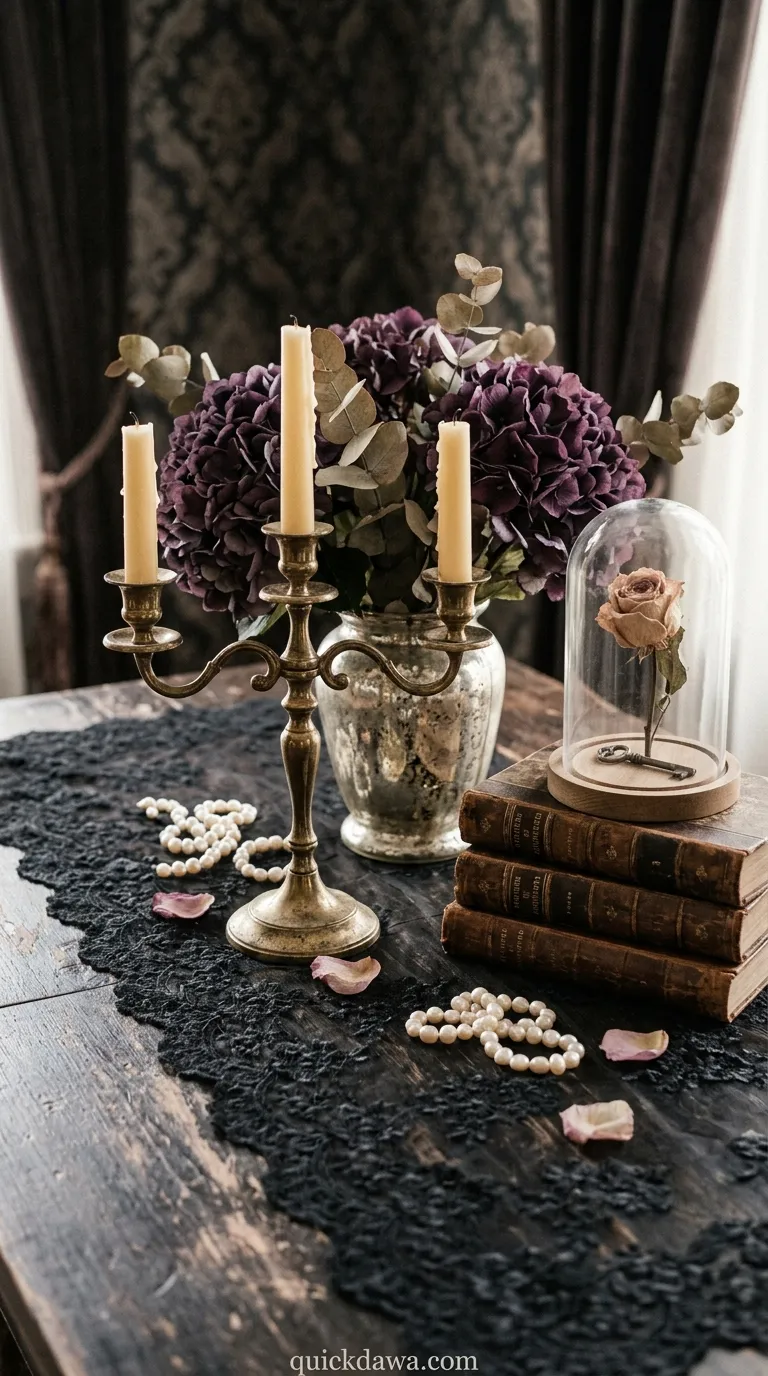 Black Lace Vintage Elegance