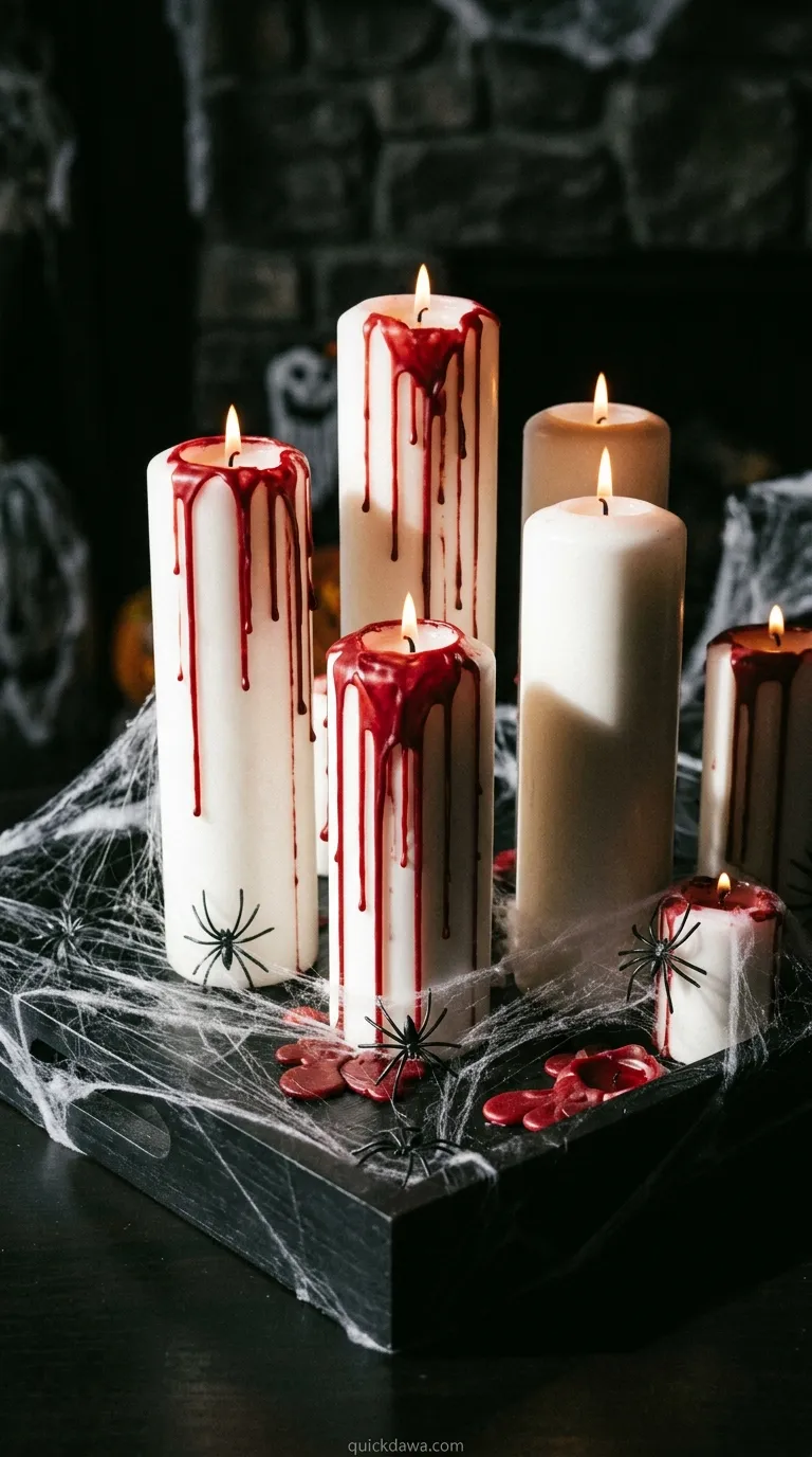 Bloody Candle Drip Display