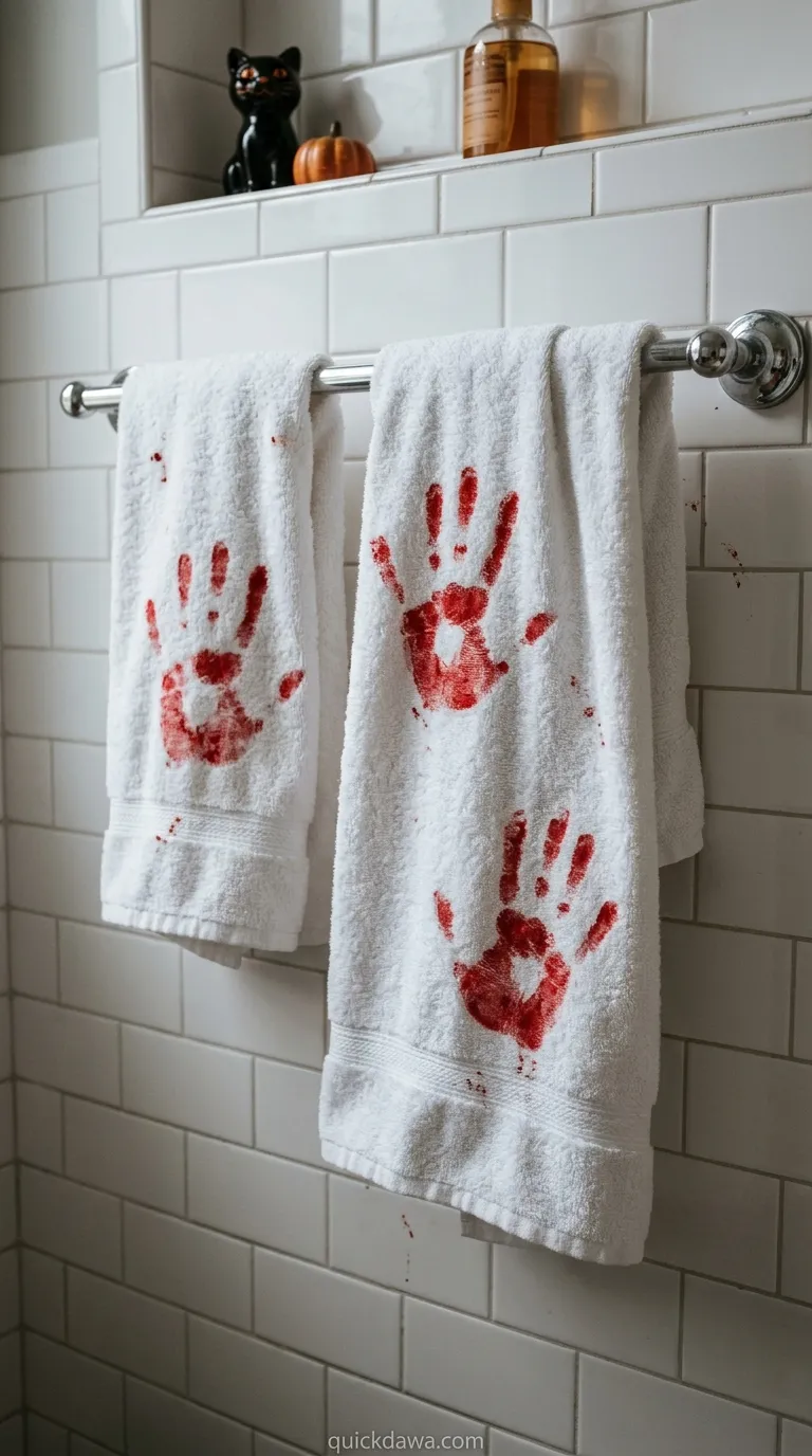 Bloody Hand Towels