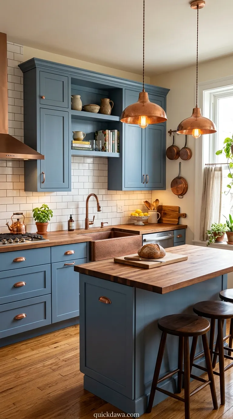 Blue and Copper Mix