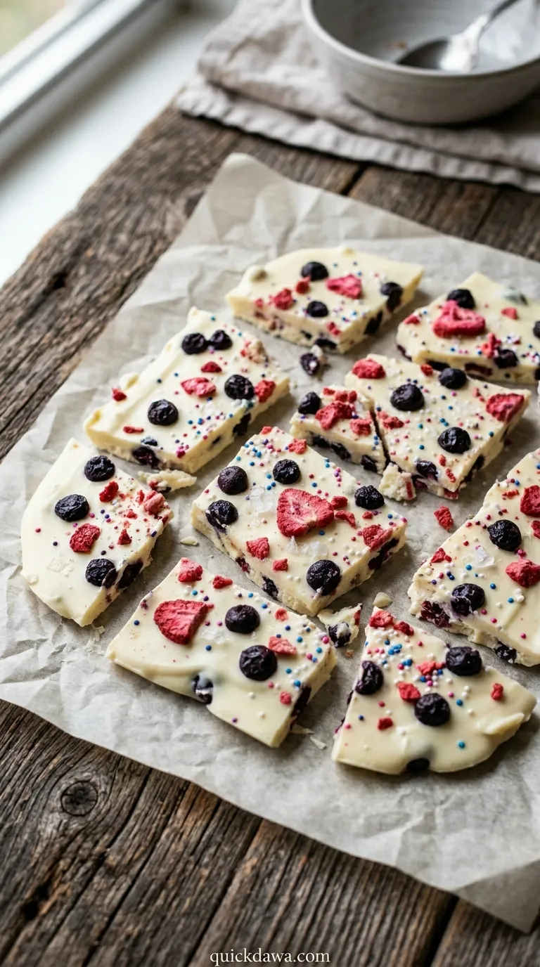 Blueberry White Chocolate Bark