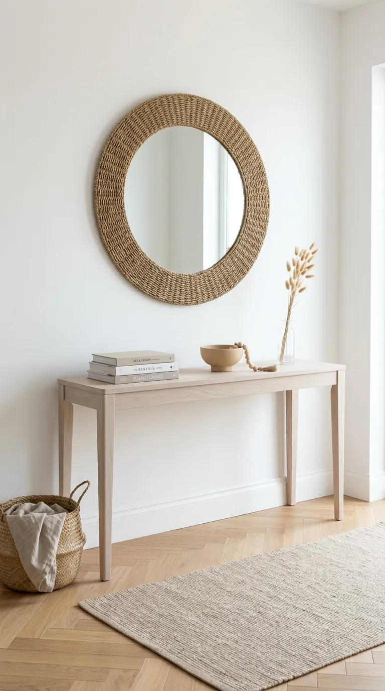 Boho-Scandi Console Setup