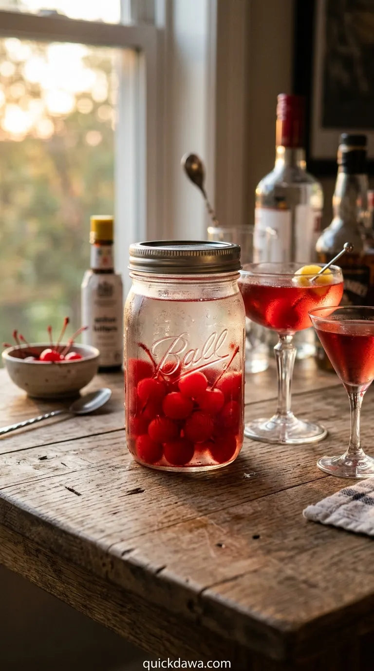 Boozy Cherry Cocktail Garnish
