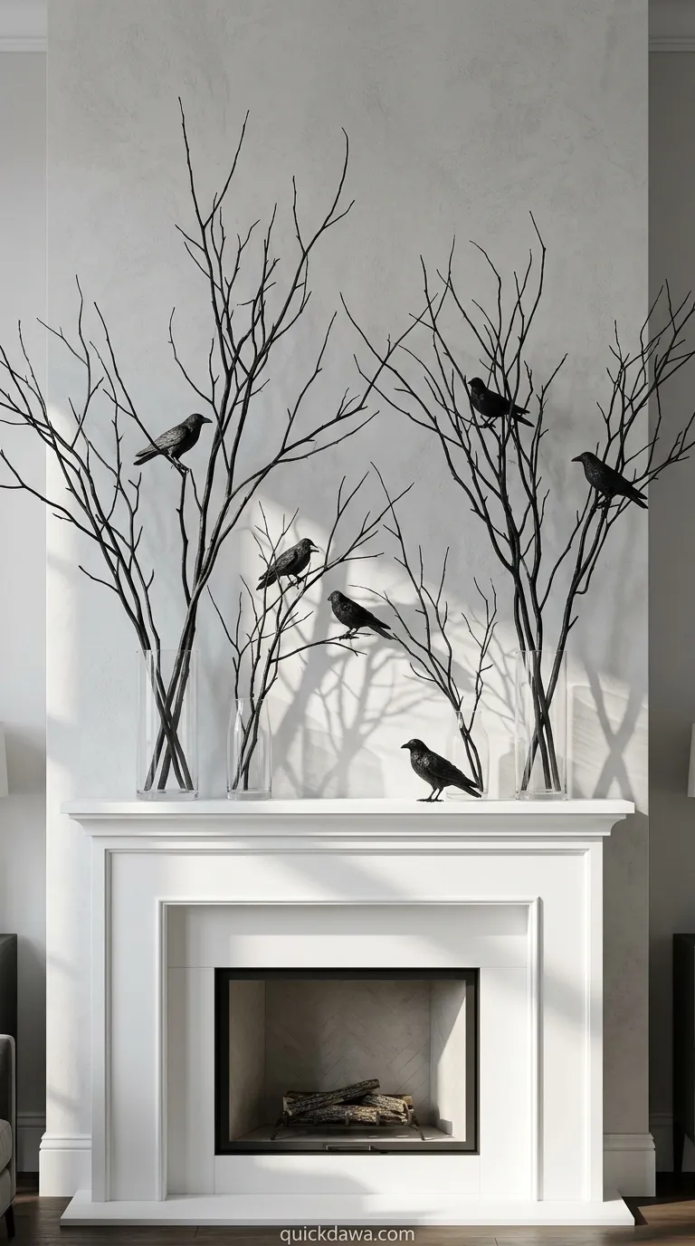 Branch and Raven Mantel