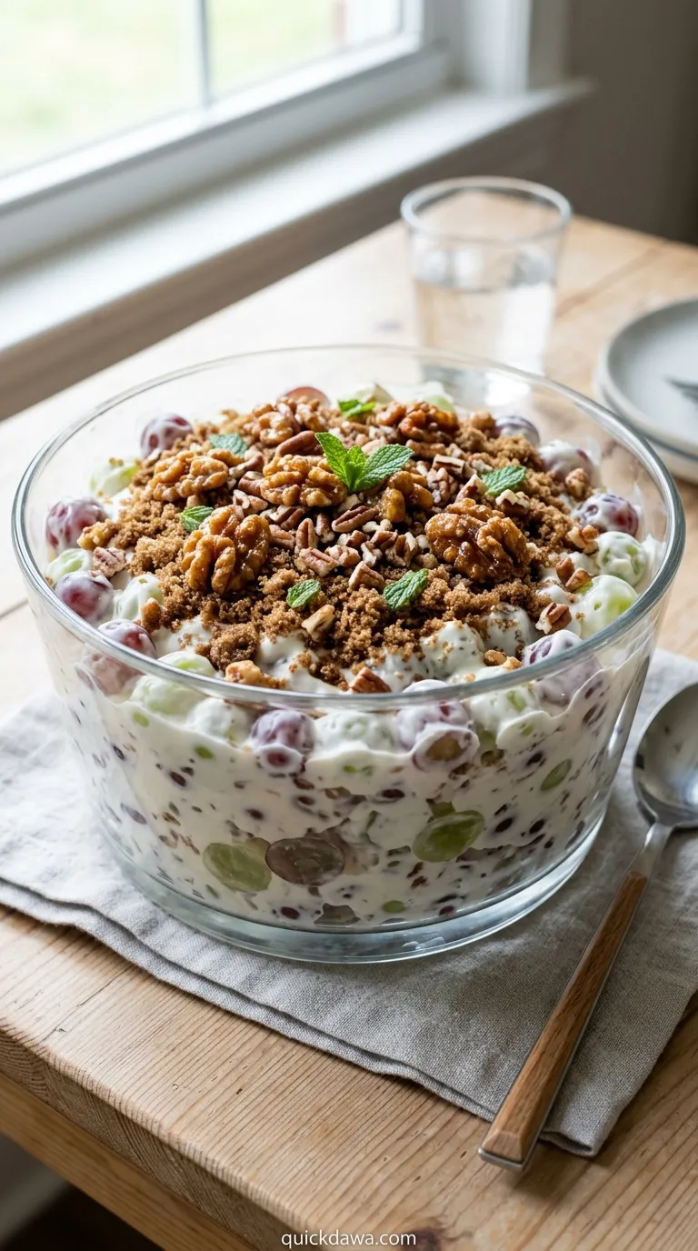 Candied Walnut Grape Salad