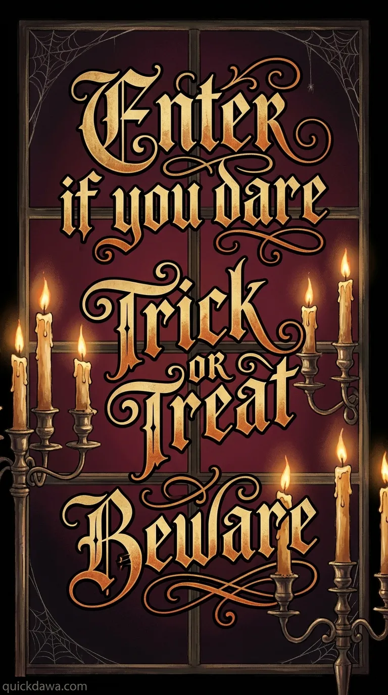 Candlelit Halloween Messages