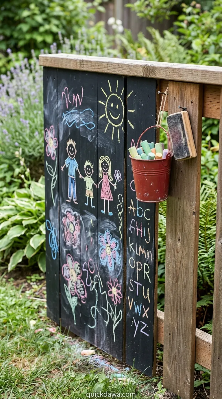 Chalkboard Fence Panel