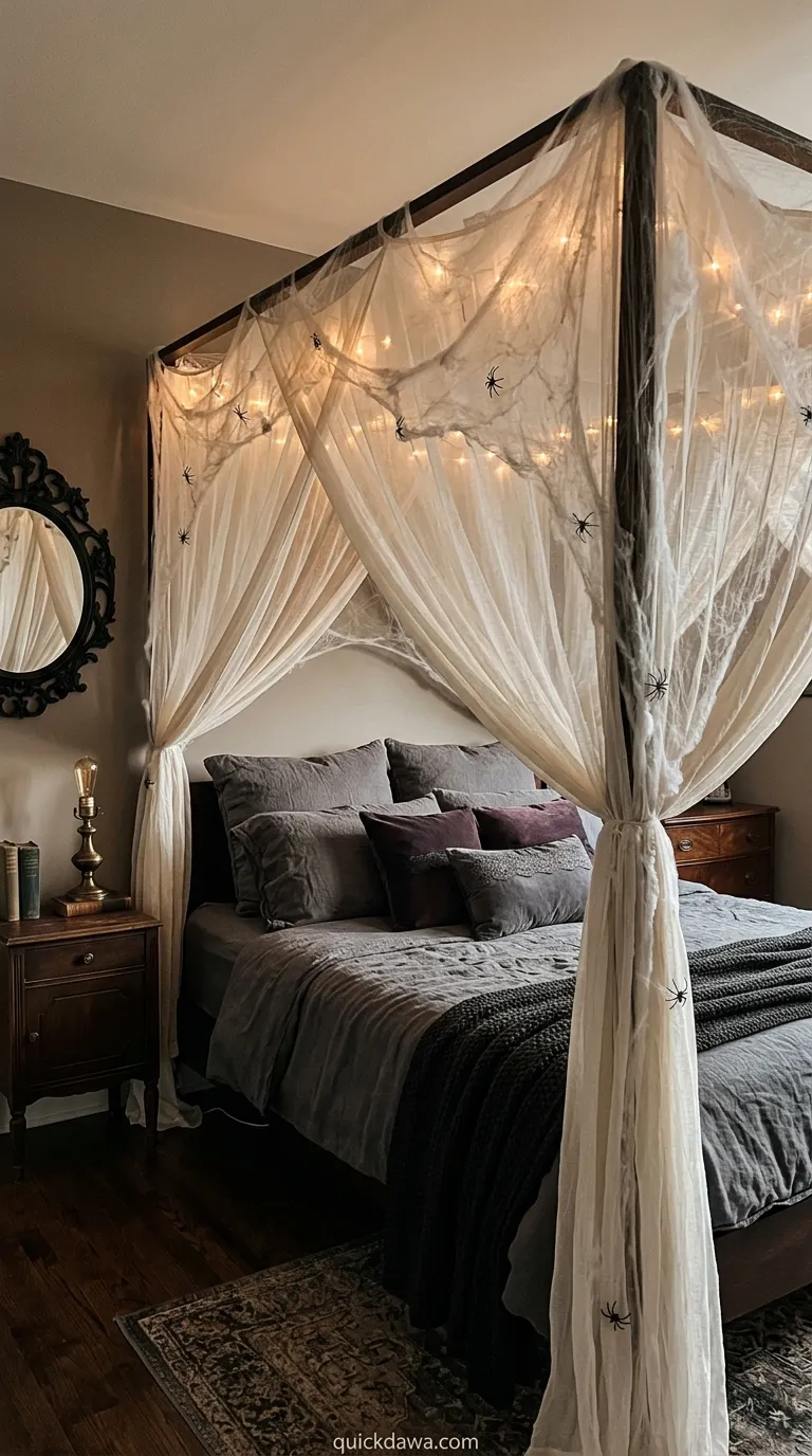 Cobweb Canopy Bed