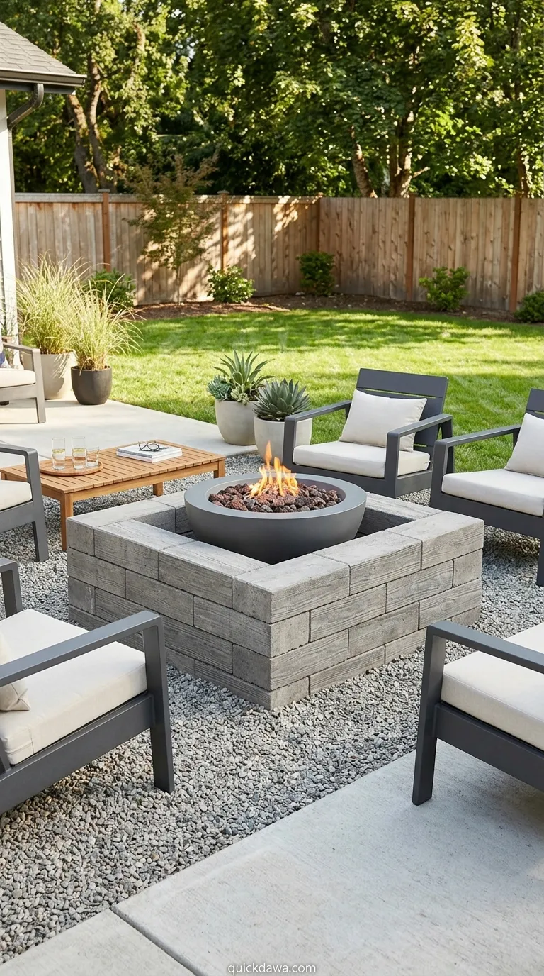 Concrete Paver Fire Pit