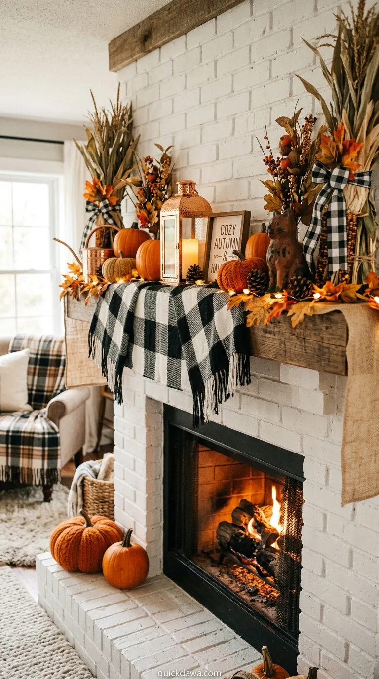 Cozy Plaid and Pumpkins Mix