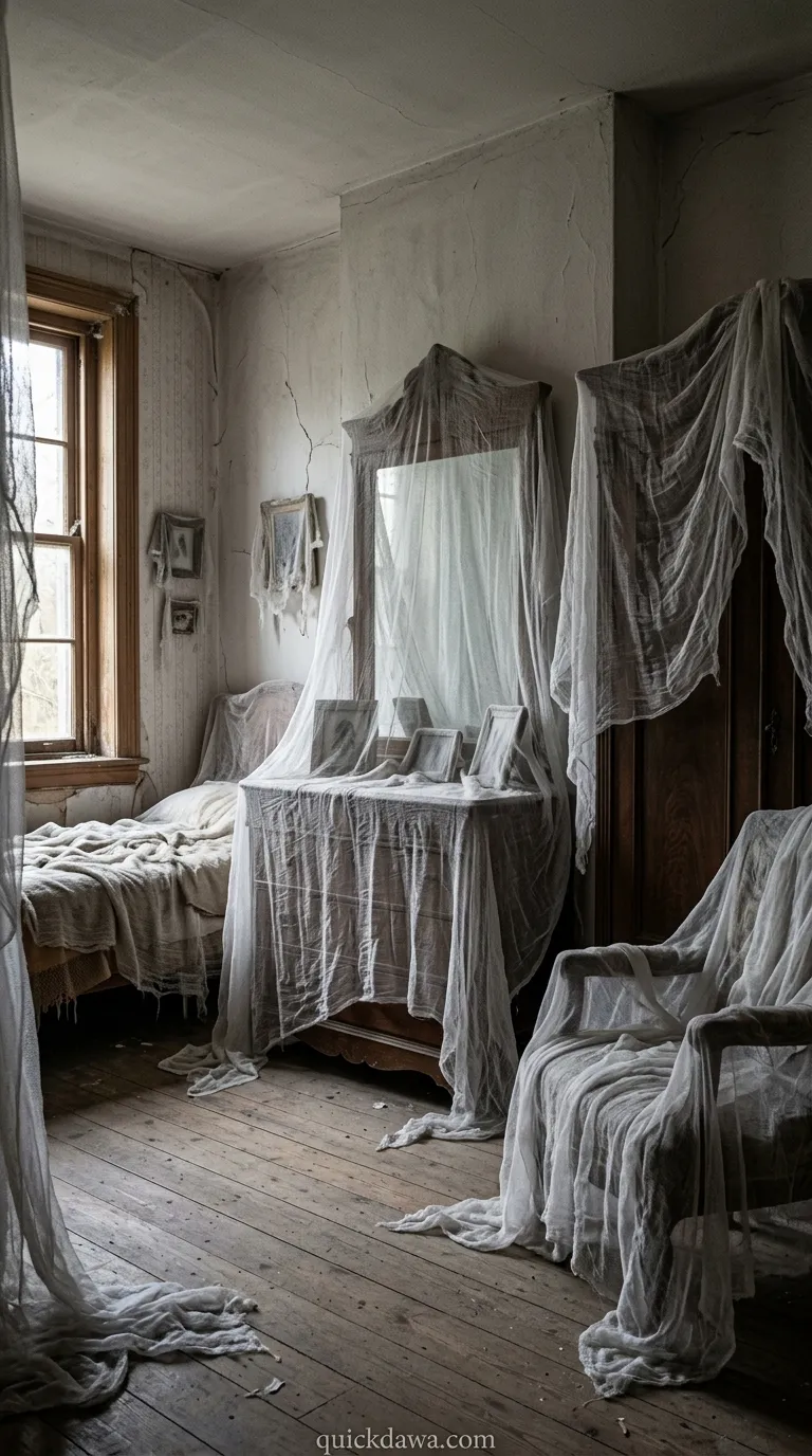 Creepy Cloth Draped Furniture