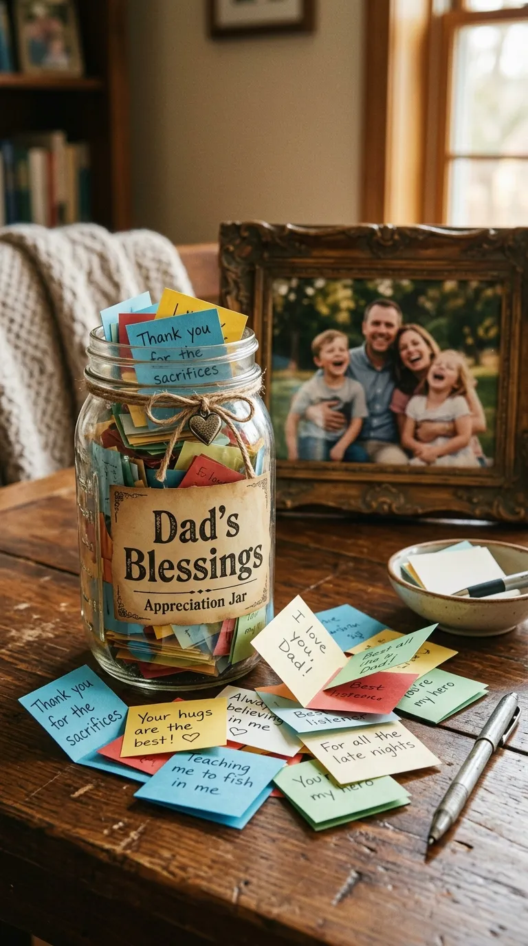 "Dad's Blessings" Appreciation Jar
