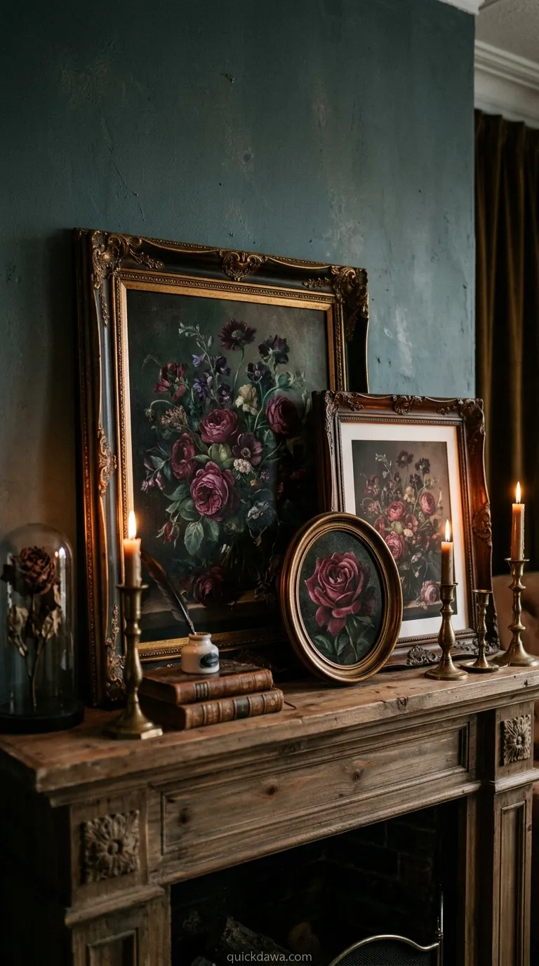 Dark Floral Paintings