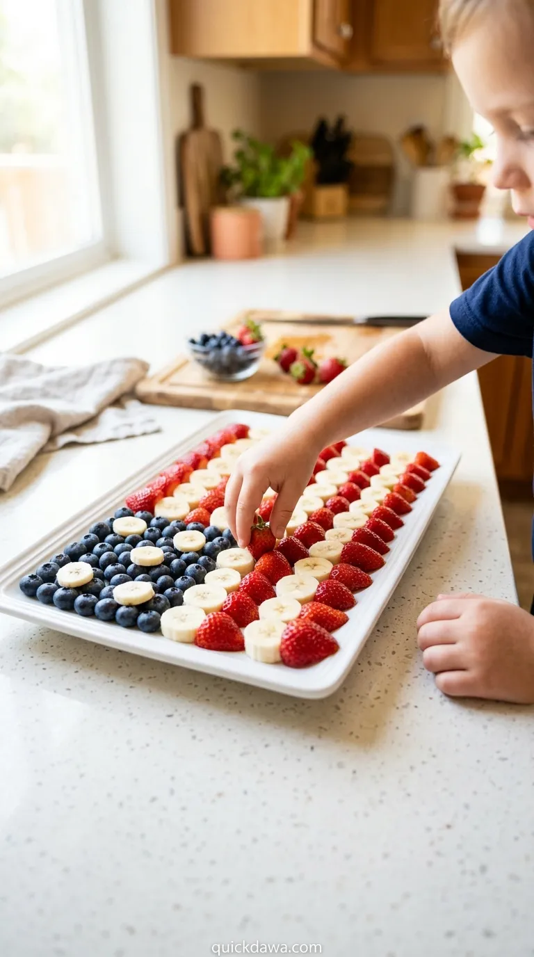 Edible Flag Fruit Platter