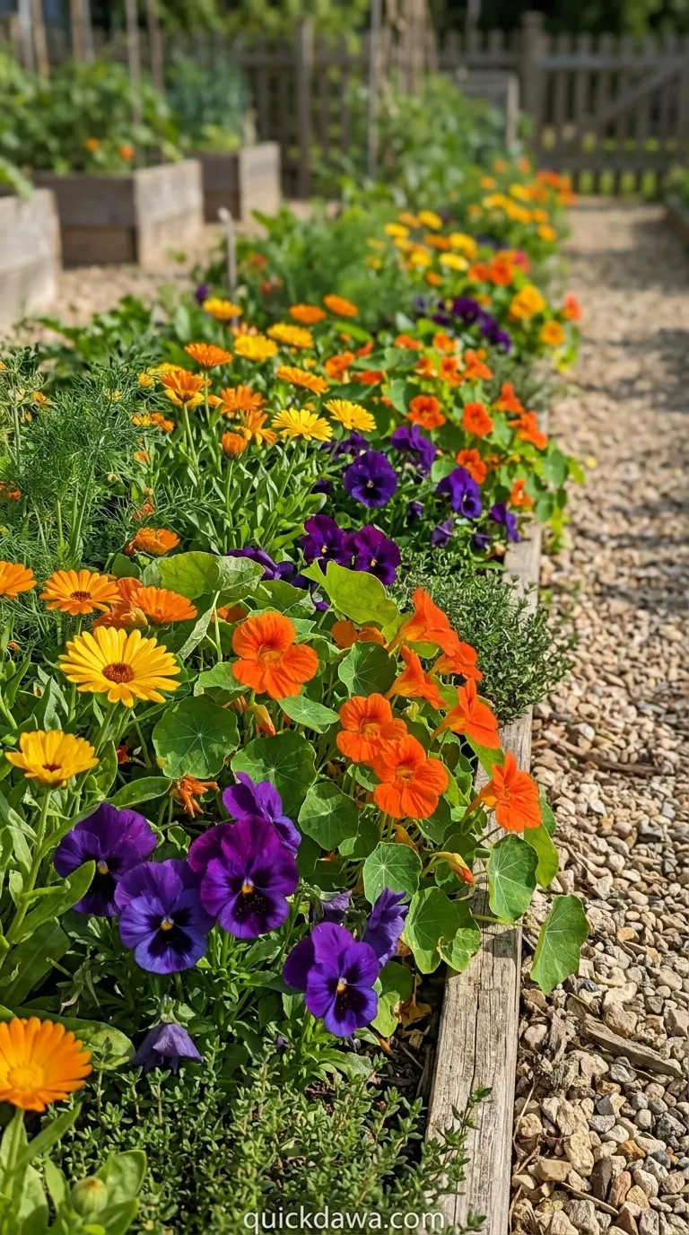 Edible Flower Border