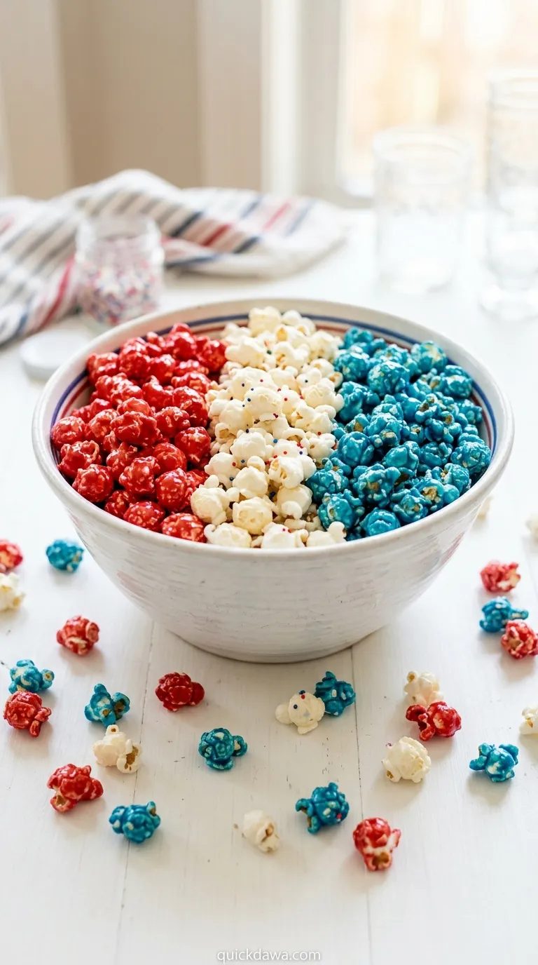 Festive Glazed Popcorn