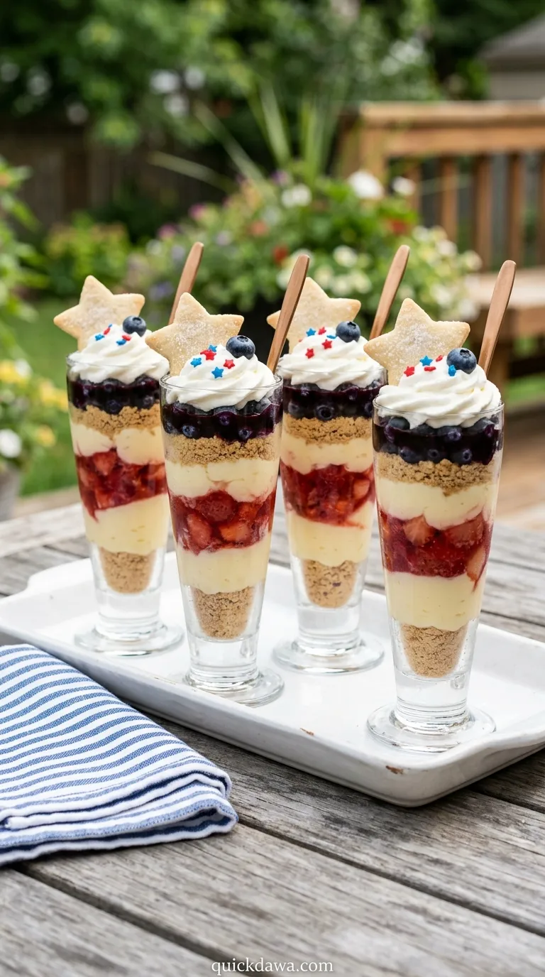 Firecracker Pudding Parfaits