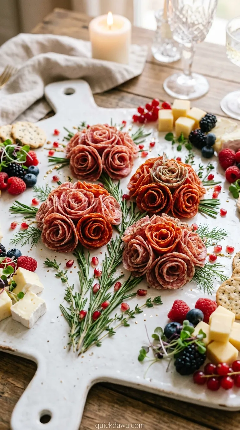 Firework Burst Salami Roses