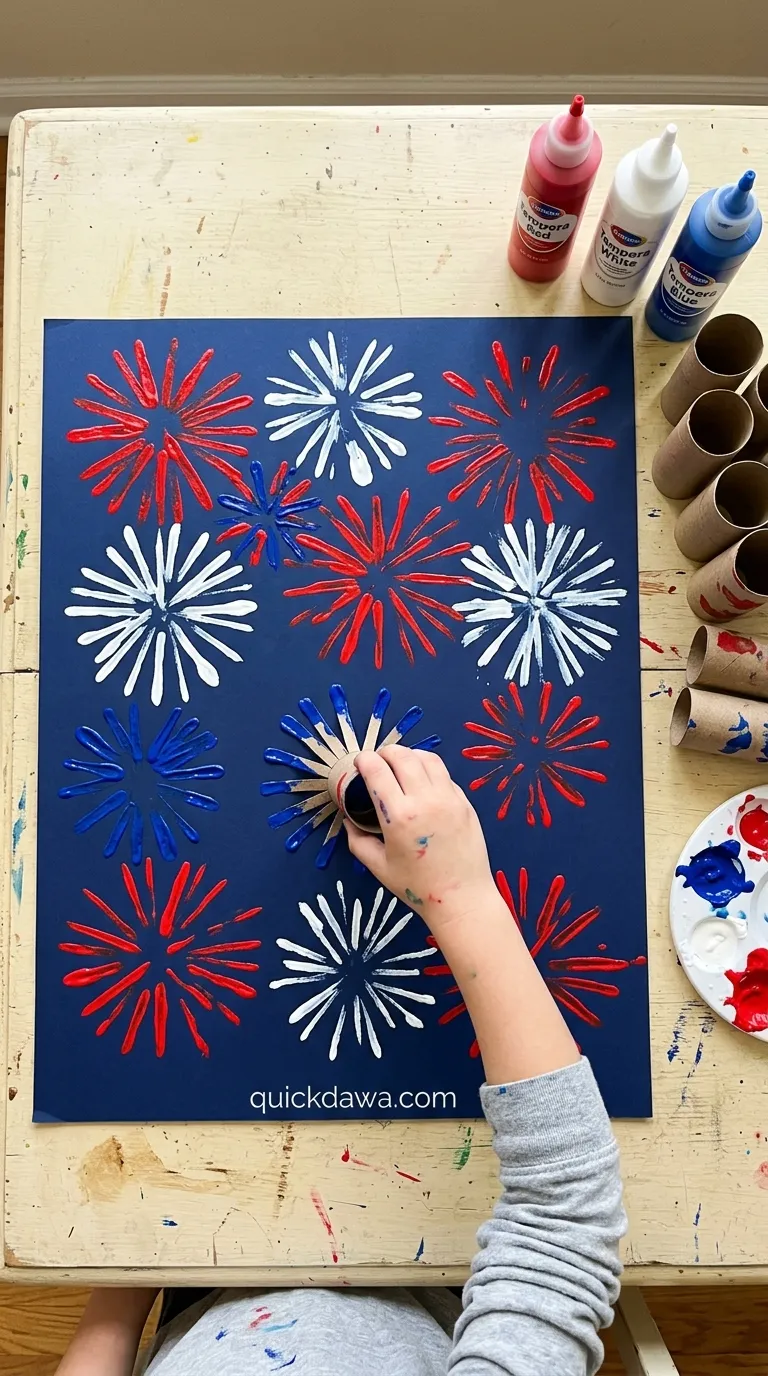 Firework Painting Craft