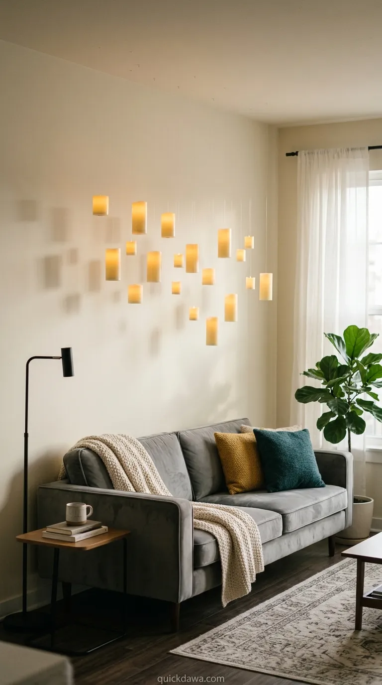 Floating Candle Wall Display