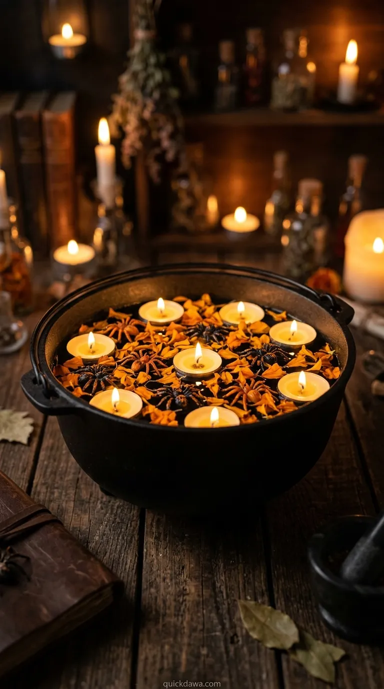 Floating Candle Witch Cauldron