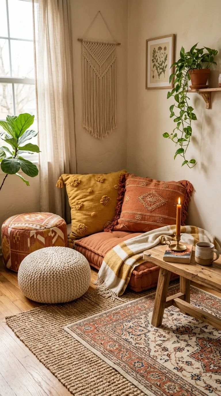 Floor Cushions and Poufs