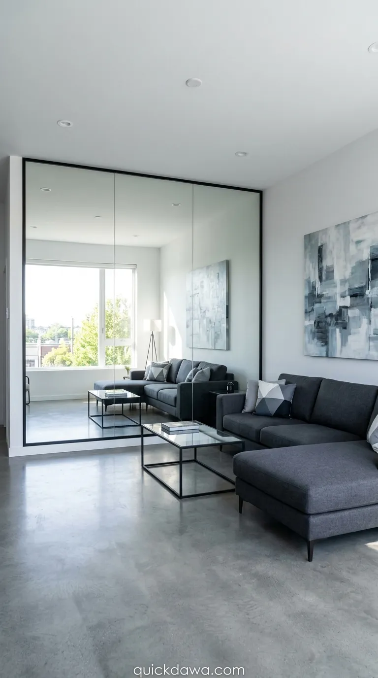 Floor-to-Ceiling Panel Mirror