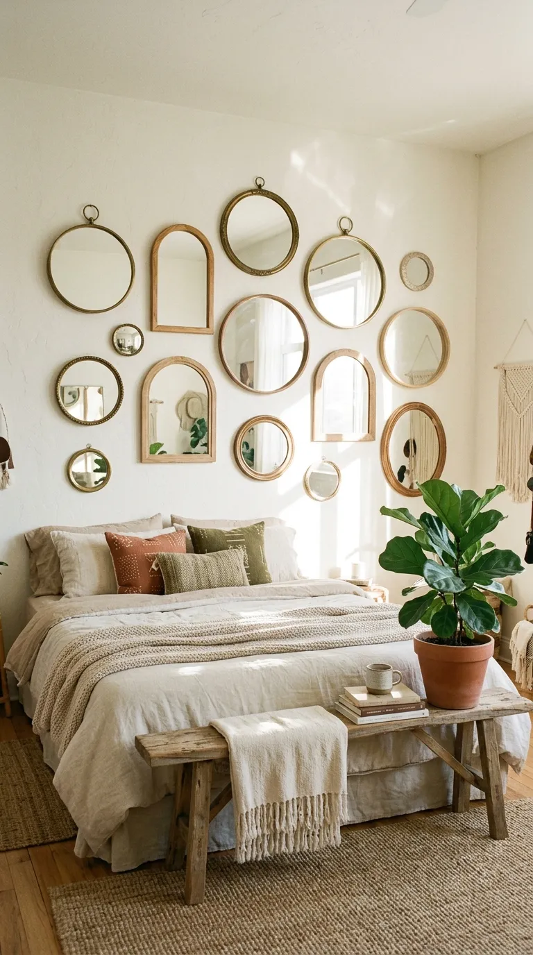 Gallery Wall with Mirrors