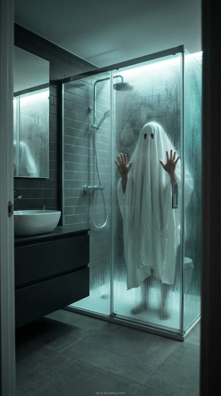 Ghostly Shower Guest