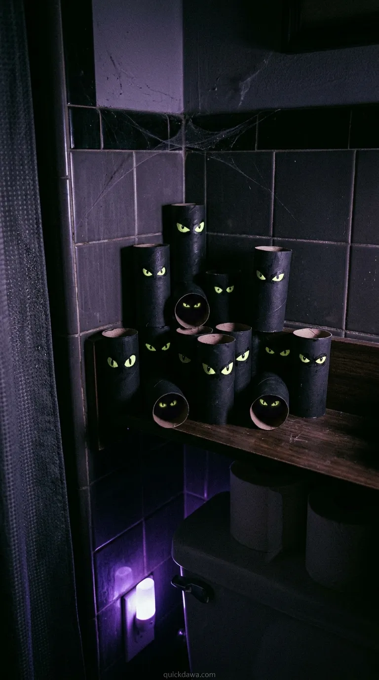 Glowing Eyes in Darkness
