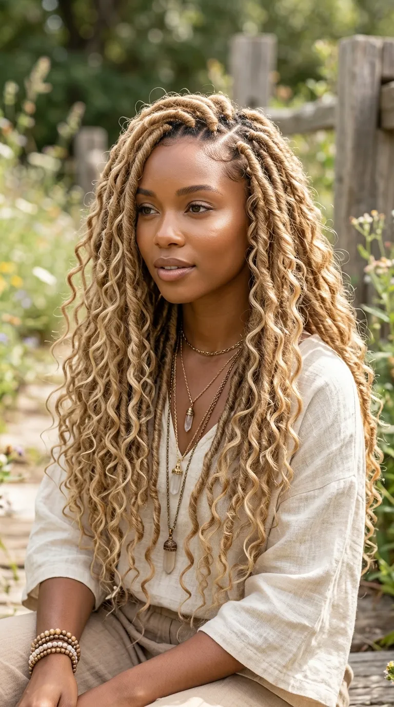 Goddess Locs Boho Style