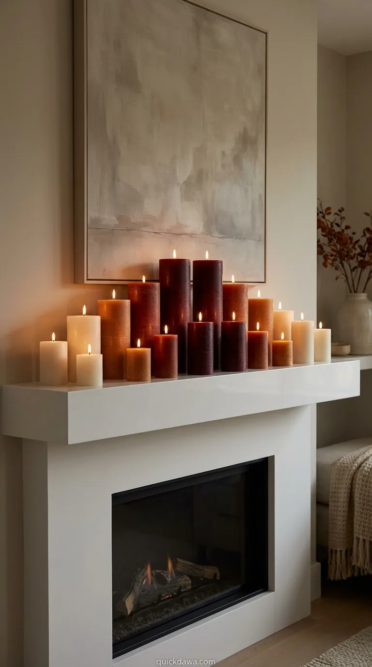 Gradient Candle Landscape