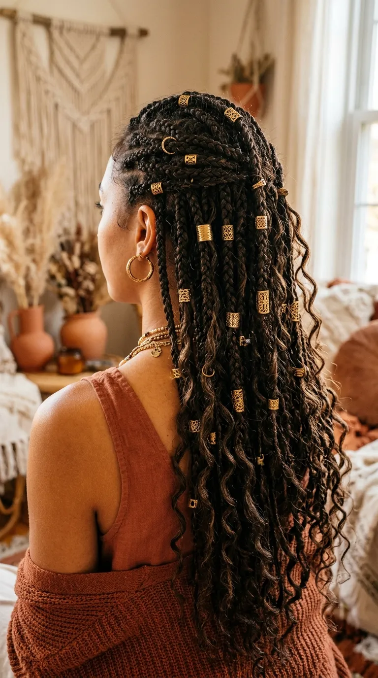 Hair Cuffs Boho Braids Style