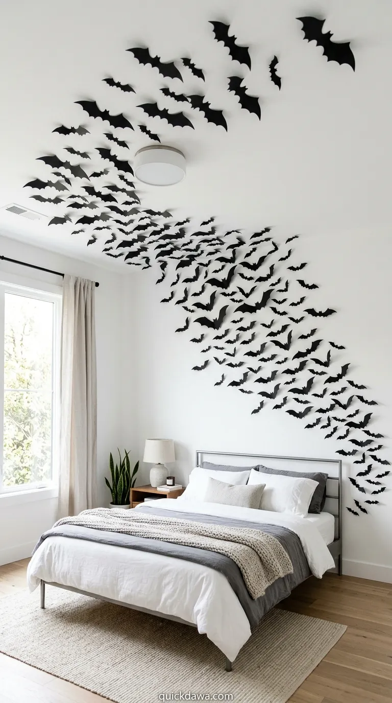 Hanging Bat Swarm