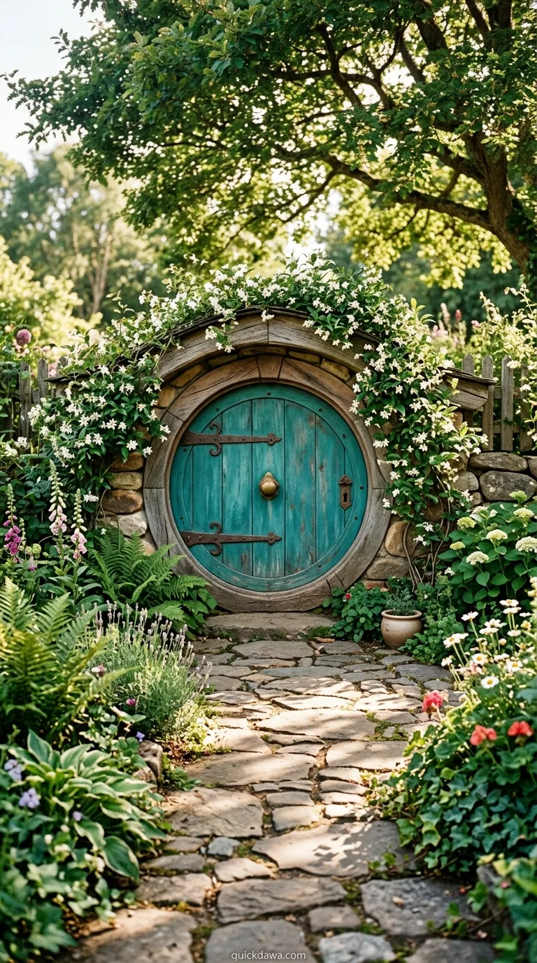 Hobbit-Style Door Entrance